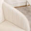 Chaise de chambre ergonomique et confortable - Velours beige, base argentée, siège de bureau en velours de soutien du dossier ergonomique, productivité accrue-121106567