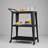 3-Tiered Bar Cart With Wheels Metal Frame Dining Cart For Home, Dining Room, Bar, Restaurant