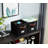 DECOMOMO Storage Bins, Cube Storage Bin with Labels, Fabric Storage Cubes for Shelves (10.5" x 11" / 6pcs, Black)-703167443-703167446