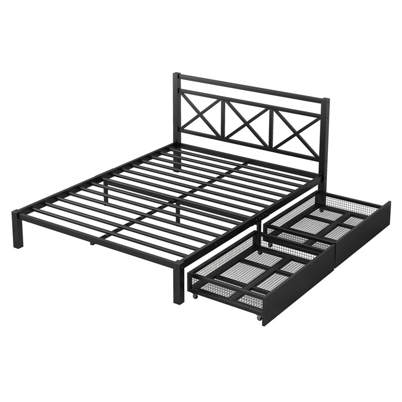 Lit plateforme avec rangement, Grand