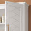 Armoire de salle de bain moderne de 76 cm (30 po) avec tablette réglable, armoire à pharmacie murale avec charnières à fermeture douce et design à étagères ouvertes