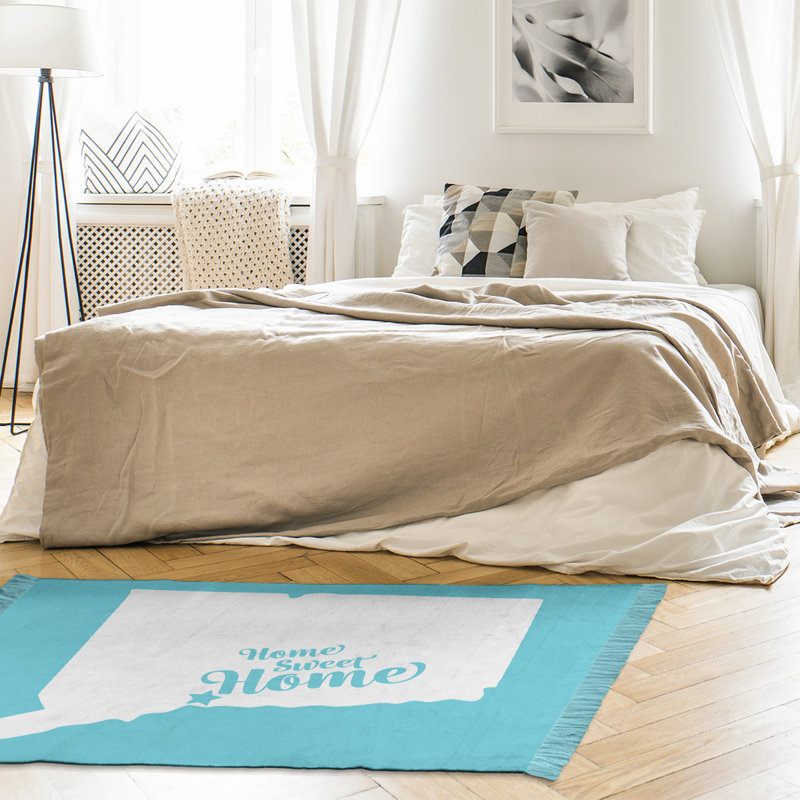 Tapis bleu de new refuge home