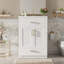 Meuble-lavabo de 24 pouces avec lavabo en céramique intégré, rangement spacieux et conception moderne pour les petites et moyennes salles de bain