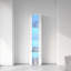 Armoire latérale avec lampe à bande en aluminium, avec grand espace de rangement-314409563