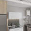 Armoire murale Napoles, deux tablettes, porte double