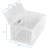 Mount-It! Folding Plastic Storage Crate, Collapsible Utility Distribution Container With Attached Lid, 65L Litre Capacity, Clear (Set Of 3)