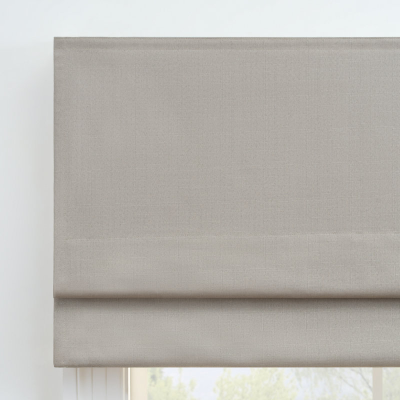 Eclipse Kylie Blackout Roman Shade, Gray, 39"W x 64"L