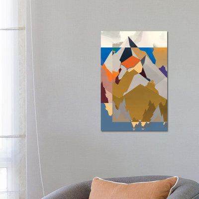 Mountain Extraction 1 Piece Wrapped Canvas Wall Art
