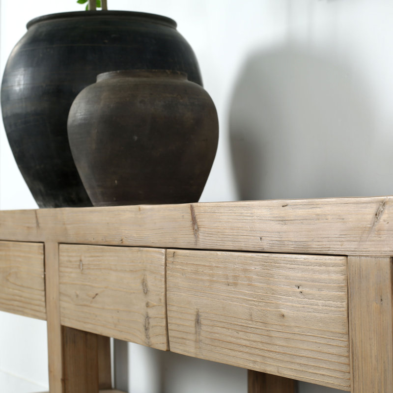 120'' W Solid Wood Console Table