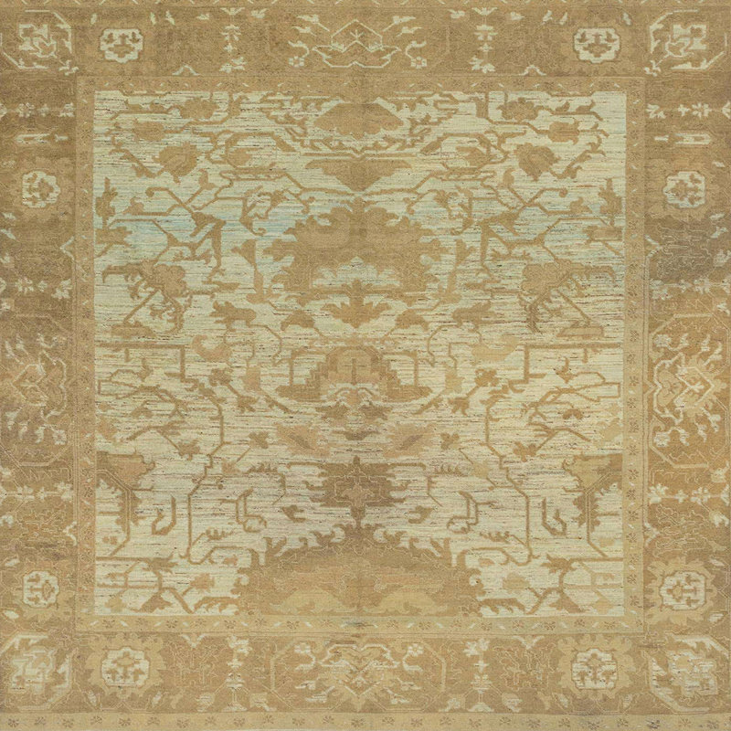Abstract Indoor Rug, Square 4'