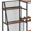 Présentoir à boissons moderne et polyvalent pour bar à la maison, plancher autoportant pour porte-bouteilles de vin, mini table de bar, étagère à bouteilles à 3 niveaux