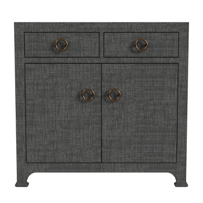 Butler Chatham Navy Raffia 2-Drawer Cabinet