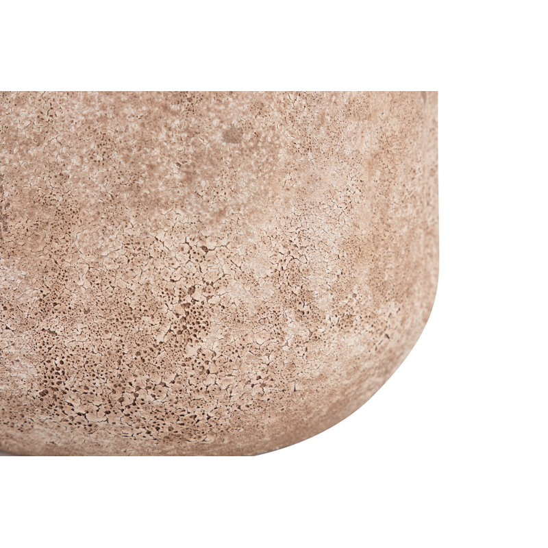CERAMIC VASE, overall height- 38cm, Brown