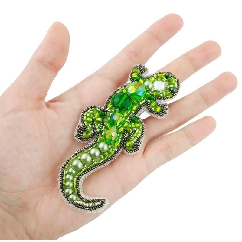 BP-227C Kit de perles pour créer une broche "Lézard"