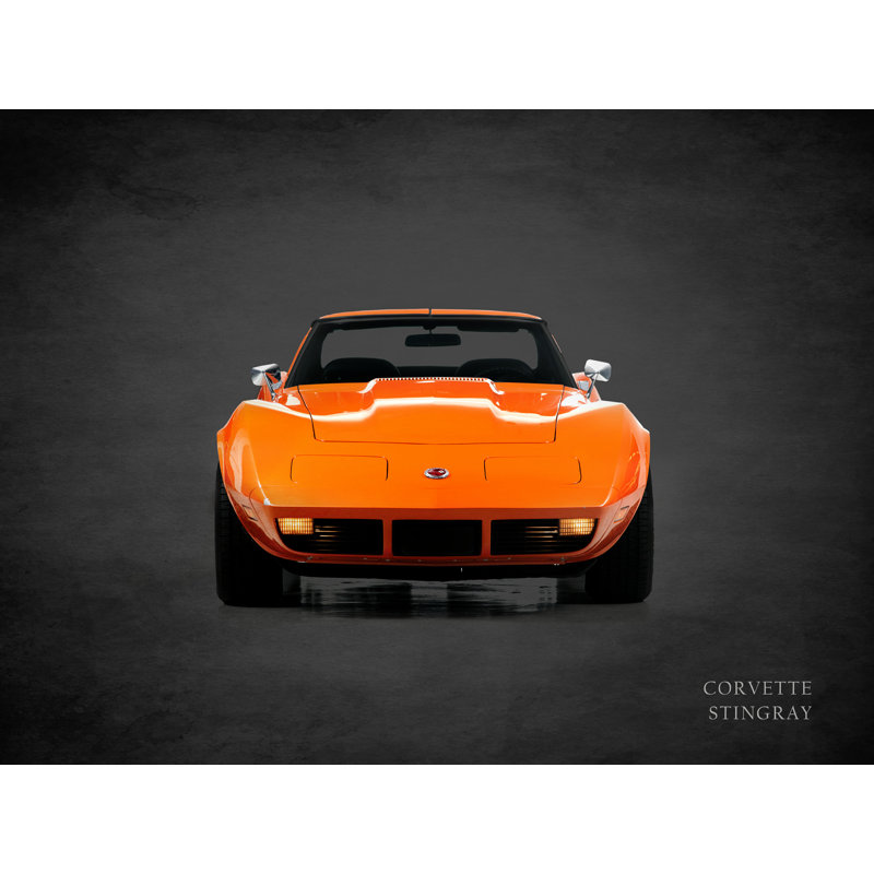 «Chevy Corvette Stingray» par Mark Rogan, reproduction d'art sur toile tendue, H 36 po x l 48 po