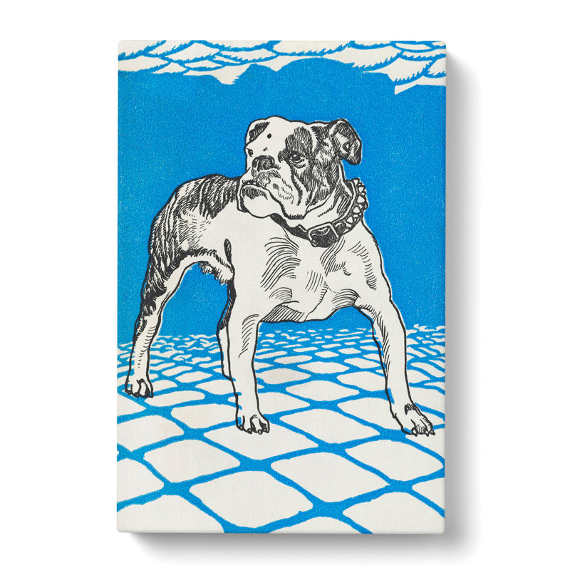 Bulldog by Moriz Jung - Wrapped Canvas, 60cm H x 40cm W x 3cm D