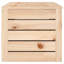 Grande boîte de rangement rectangulaire en bois de pin massif vidaXL-113514962
