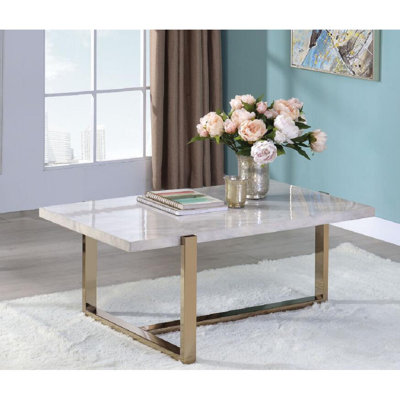 Normy Coffee Table, Marble Coffee Table, Living Room Table, Modern Coffee Table
