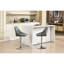 De 2 tabourets de bar, velours gris, repose-pieds et base, hauteur réglable, pivotant, facile à nettoyer et conception réglable, housse en velours, gris, nettoyage simple
