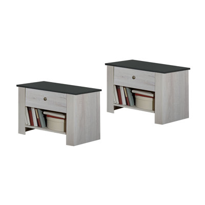 Chateau 58cm W Manufactured Wood Bedside Table