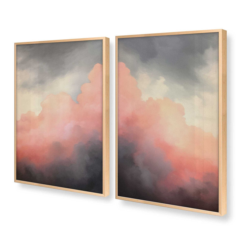 "Rosy Twilight" par Golden Glow Interiors 2 - Pièces sur papier, Érable brut, H 17 po x l 13 po