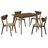 Edell 5-piece Rectangular Dining Table Set Chestnut