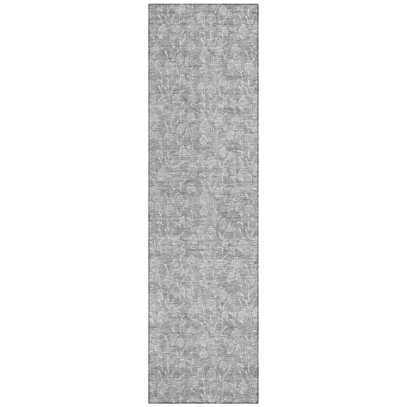 Granier Washable Floral Indoor / Outdoor Rug, Runner 2'3" x 7'6"