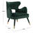 Velveteen Velvet Wingback Chair-186028590