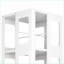 Bibliothèque, étagère moderne rotative à 360 ° en acier à 4 niveaux avec roulettes | Grand blanc neige spacieux | Assemblage facile | Acier | Blanc neige-76142381