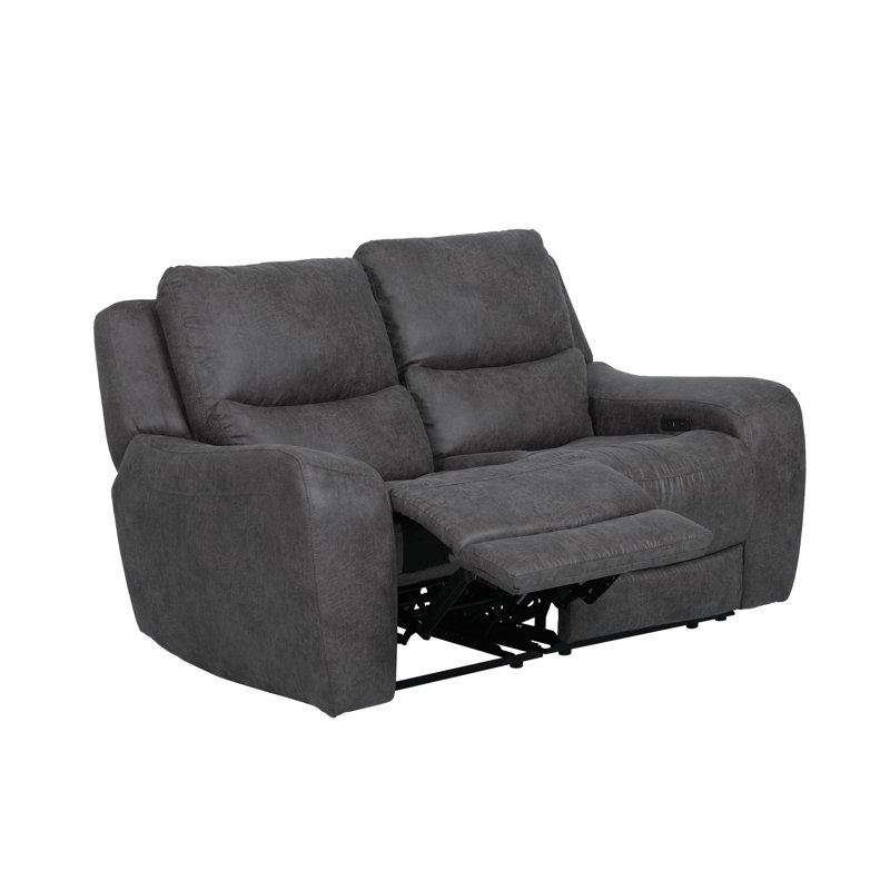 Causeuse inclinable électrique Partida, Gris foncé