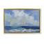 «Nautical Waves & Clouds», toile flottante encadrée dorée par Silvia Vassileva-471070363-471070365