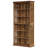 Storage Cabinet,Farmhouse Style Display Shelves,Spacious Bookshelf