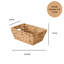 Paniers en jacinthe d'eau rectangulaires multi-usages avec poignées Bay Isle Home ™ - 16 po x 12 po x 13 po