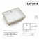 20"X15.5" White Ceramic Rectangular Undermount Bathroom Sink With Overflow
