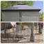 Pavillon de jardin en métal Outsunny