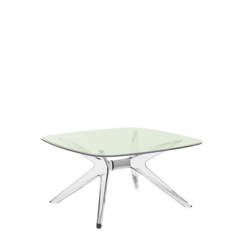 Blast Coffee Table, Crystal-Chrome, Green