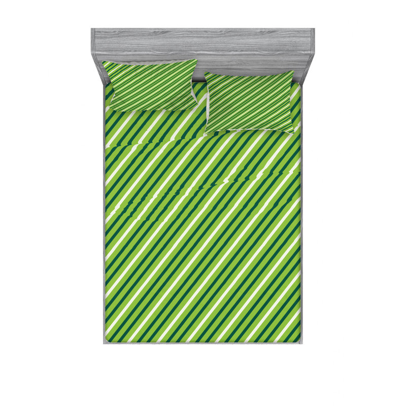 Ensemble de draps en feuille de literie st. patrick joyeuse st., Ensemble de drap pour grand lit avec drap-housse