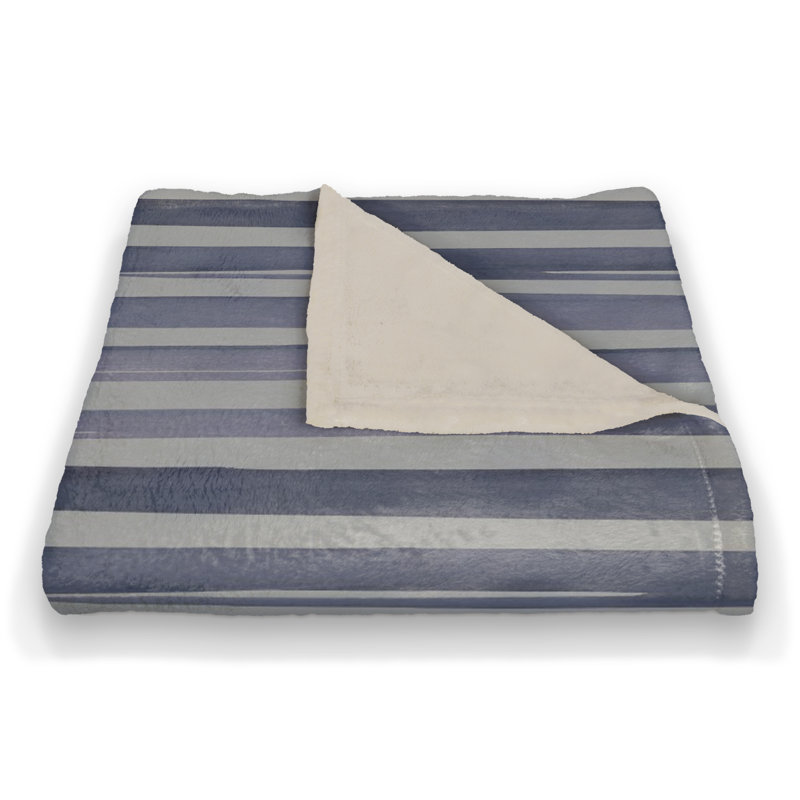 Hand Woven Throw Blanket, Blue