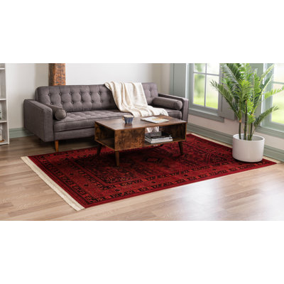 Tapis oriental rouge Amro