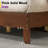  Murphie Mid-Century Solid Wood Platform Queen Bed Frame With Grille Headboard, Brown-1689090713-1689090716