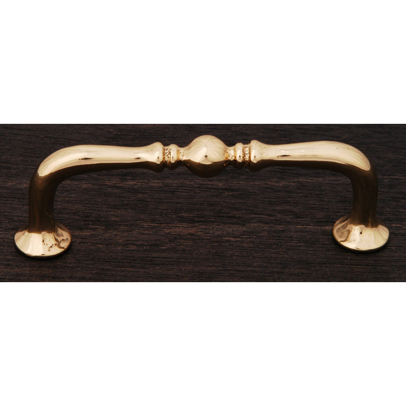 CP Series 3" Center to Center Arch Pull, Polished Brass