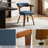 Modern 360 Degree Upholstered Swivel Home Office Desk Chair-1029738604
