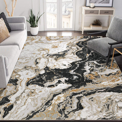 Abstract Machine Tufted Area Rug