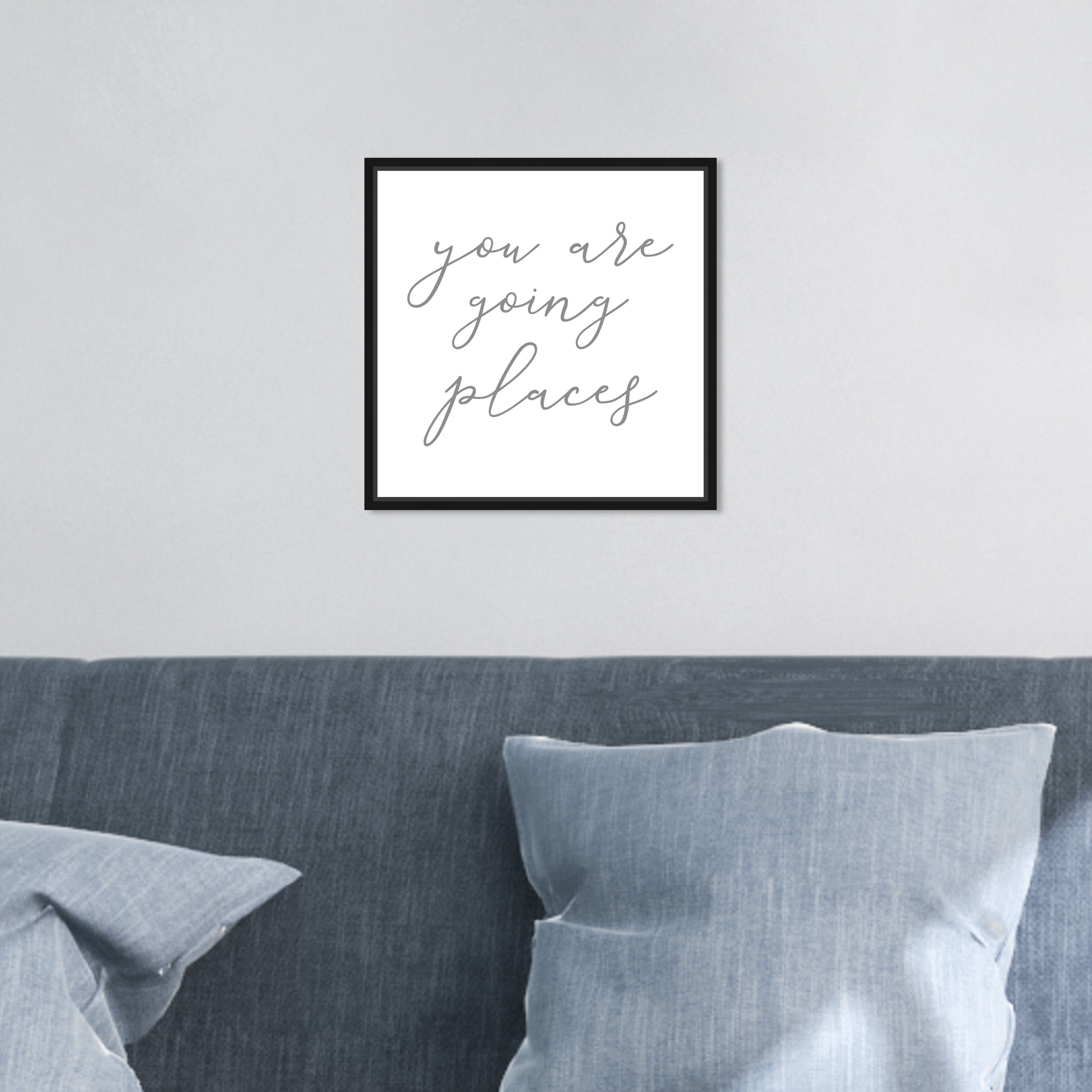Oliver Gal Typography And Quotes Going Places Gray Travel Quotes And  Sayings On Canvas Textual Art | Wayfair