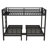 Bonwell 78.1" W x 92.5" D x 66.7" H Metal Convertible Triple Bunk Bed