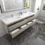 Ensemble de meuble-lavabo double mural 84 po Dameion-1752464782