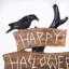 Arbre d'Halloween 32 po avec affiche The Holiday Aisle®