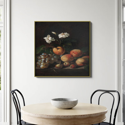 «Still Life Fruit White Roses» par Fine Art