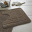 2 Piece Bathroom Rug Set Greek Key Pattern Bath Mat & Pedestal Mat Non Slip Rubber Back Soft Absorbent Mats-19840734