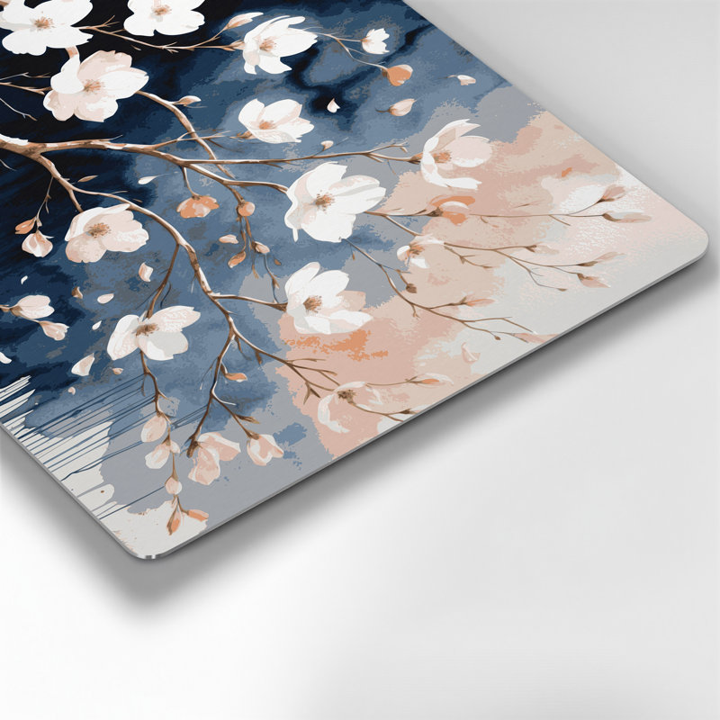 Art mural en métal Botanical Dogwood Branches, H 11 po x l 14 po